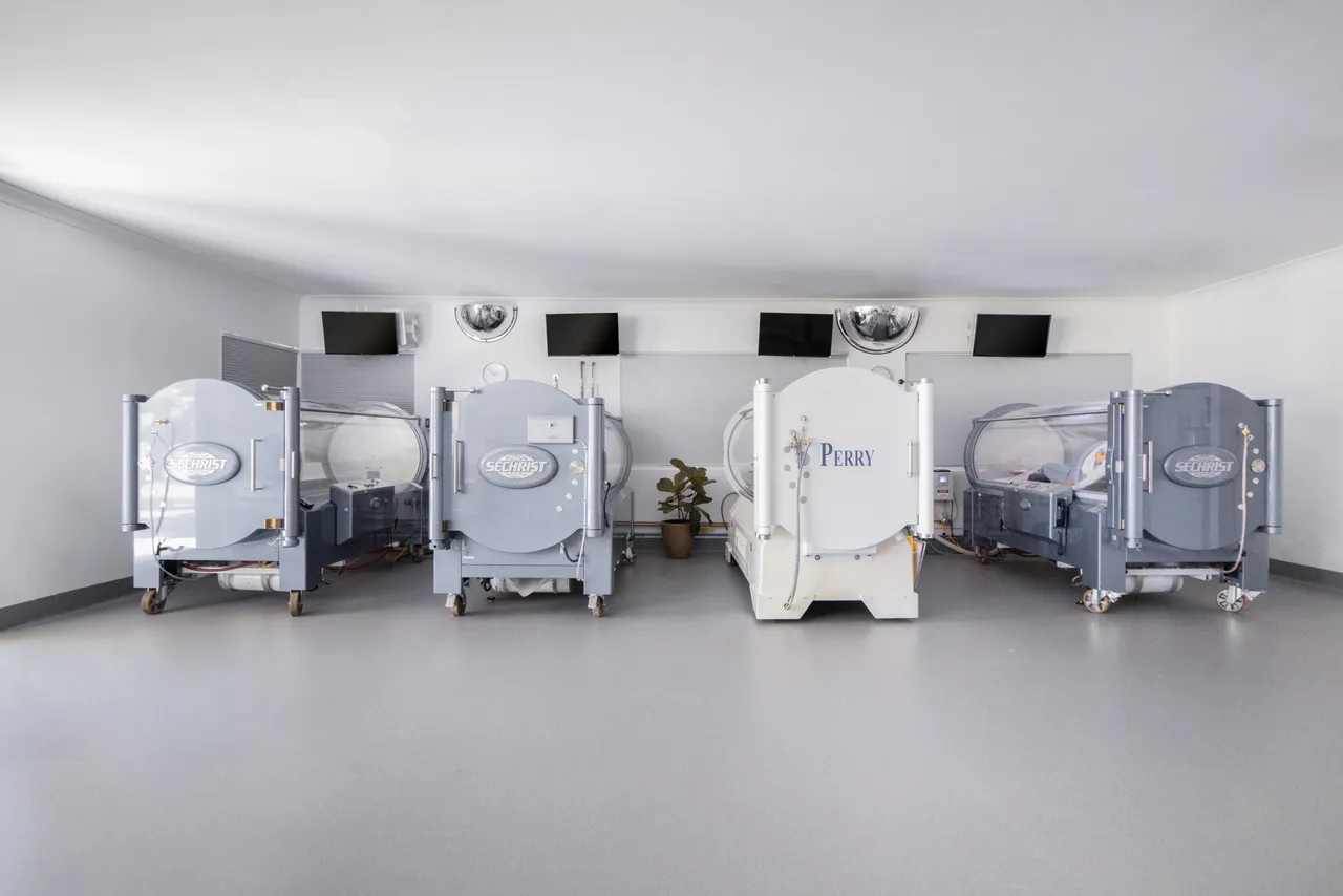 Line-up of hyperbaric oxygen chambers at the Inspiring Choices Gold Coast clinic