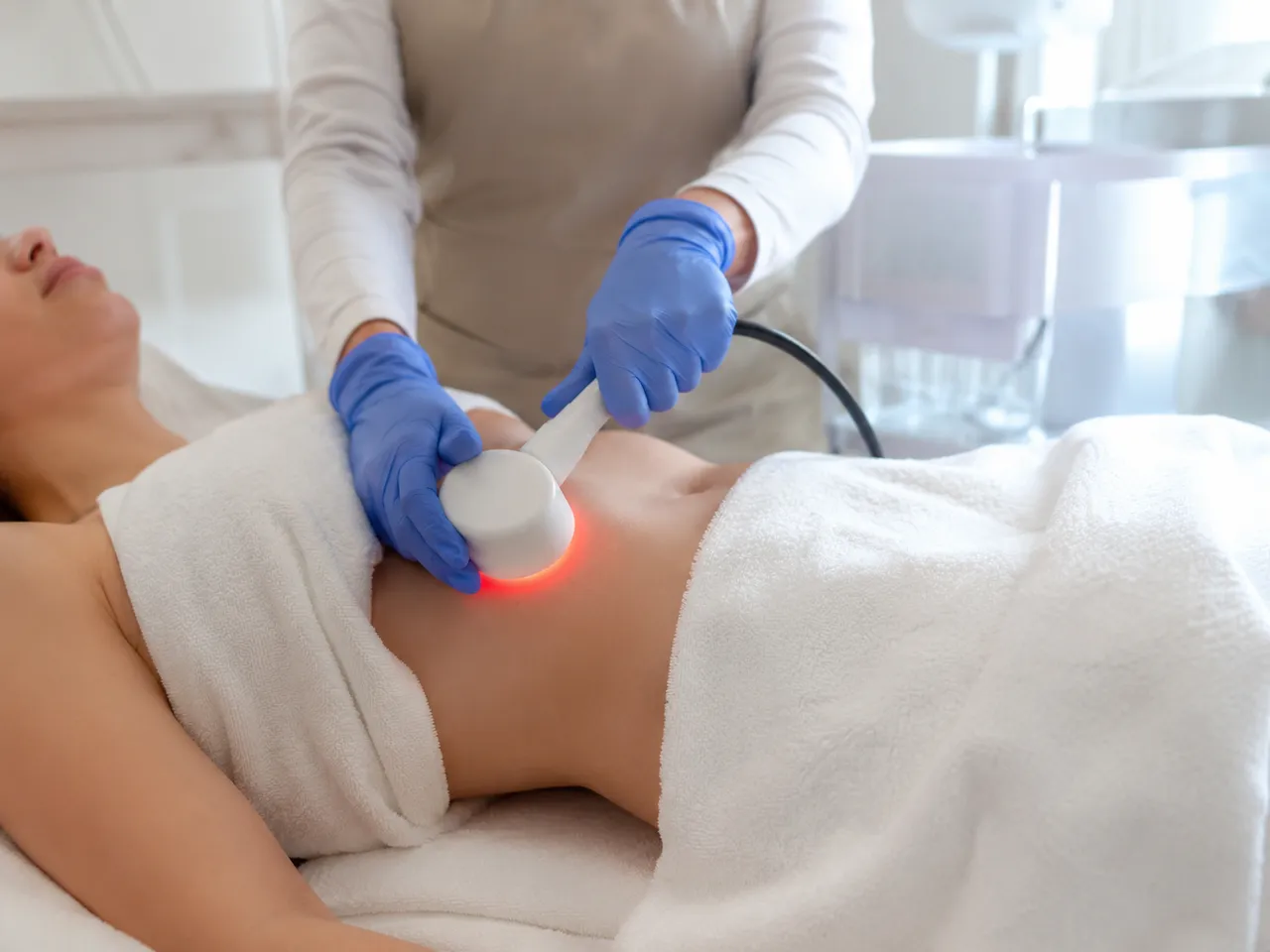 Lymphatic enhancement technology session in progress