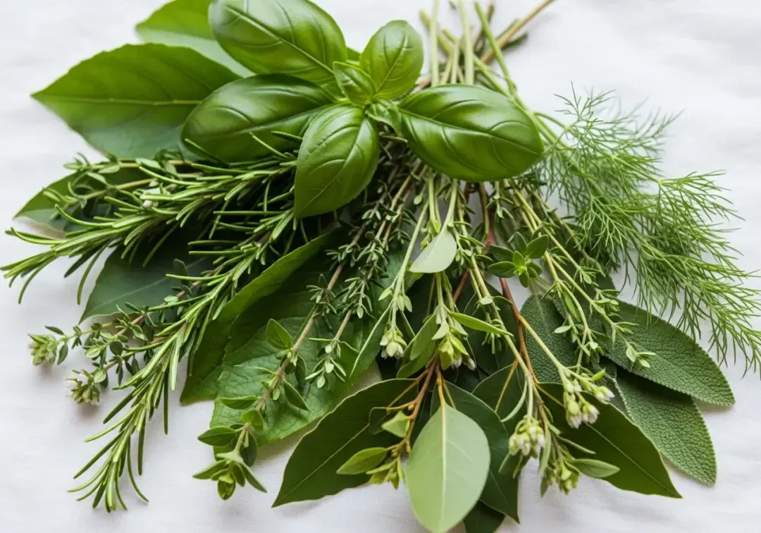 Fresh herbs used in naturopathic and herbal medicine