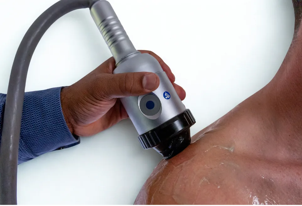 Patient receiving PEMF recovery and regeneration therapy