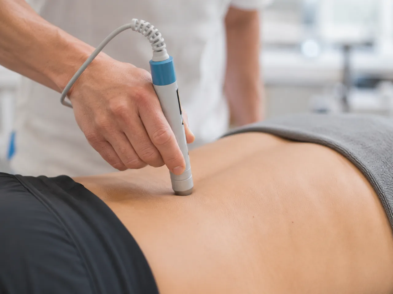 Photobiomodulation treatment in progress at the clinic