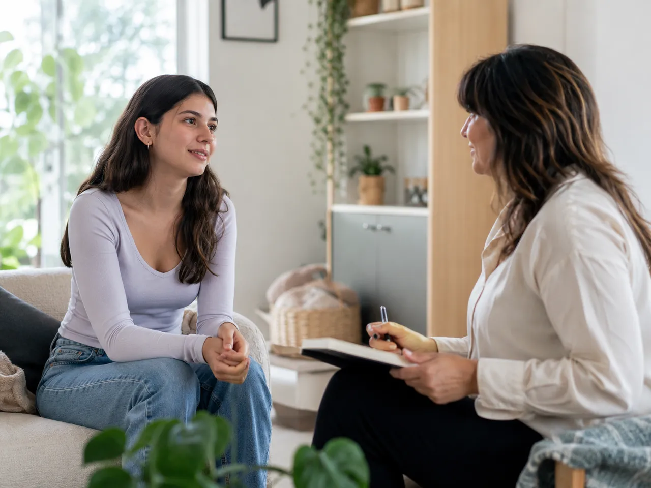 One-on-one women's health consultation at the clinic